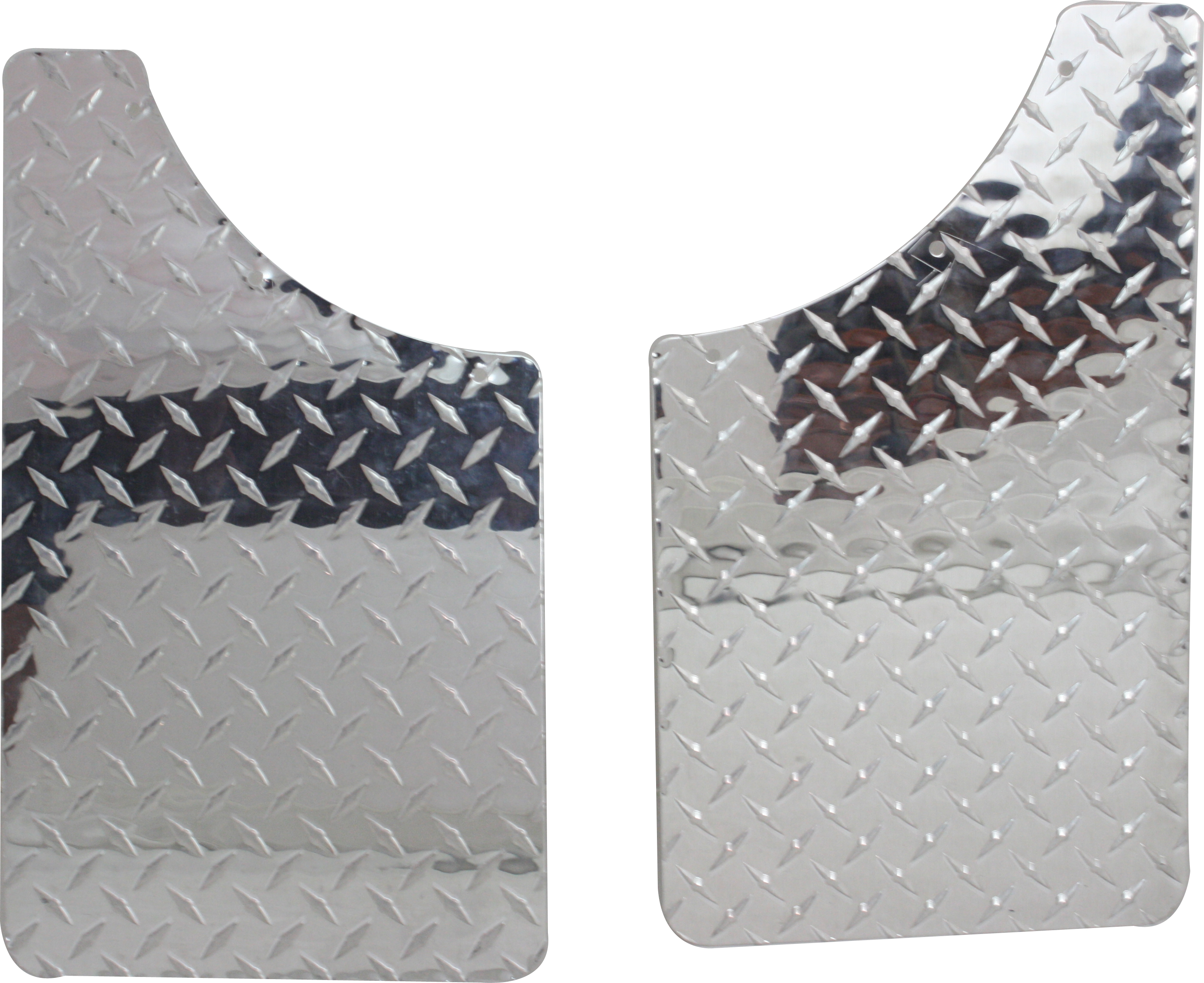 AM DEE ZEE UNIVERSAL BRITE TREAD MUD FLAPS POWDERCOATED SOLD AS PAIR 11 in. X 19 in. Made Of Alum SKU D371808