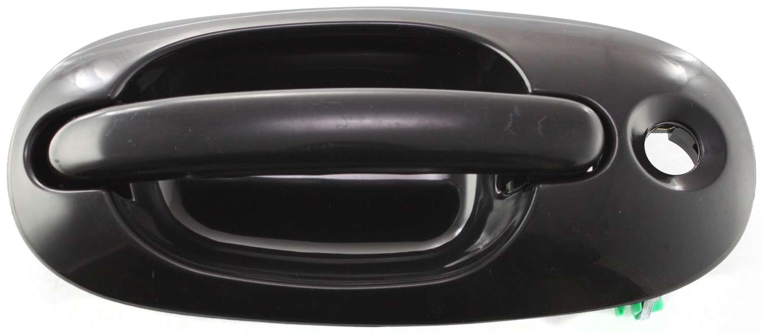 AM TOWN AND COUNTRY 96-00 FRONT EXTERIOR DOOR HANDLE RH Smooth Black w Keyhole Plastic SKU D462105 Partslink CH1311109 OEM QK02SBK