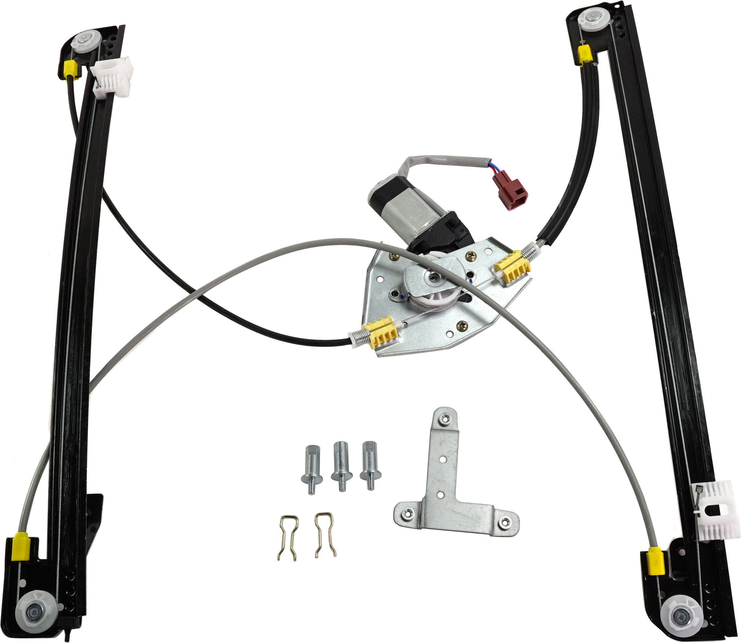 AM CARAVAN 96-00 FRONT WINDOW REGULATOR LH Glass Power w Motor SKU D462924 Partslink CH1350112 OEM 4675587AB