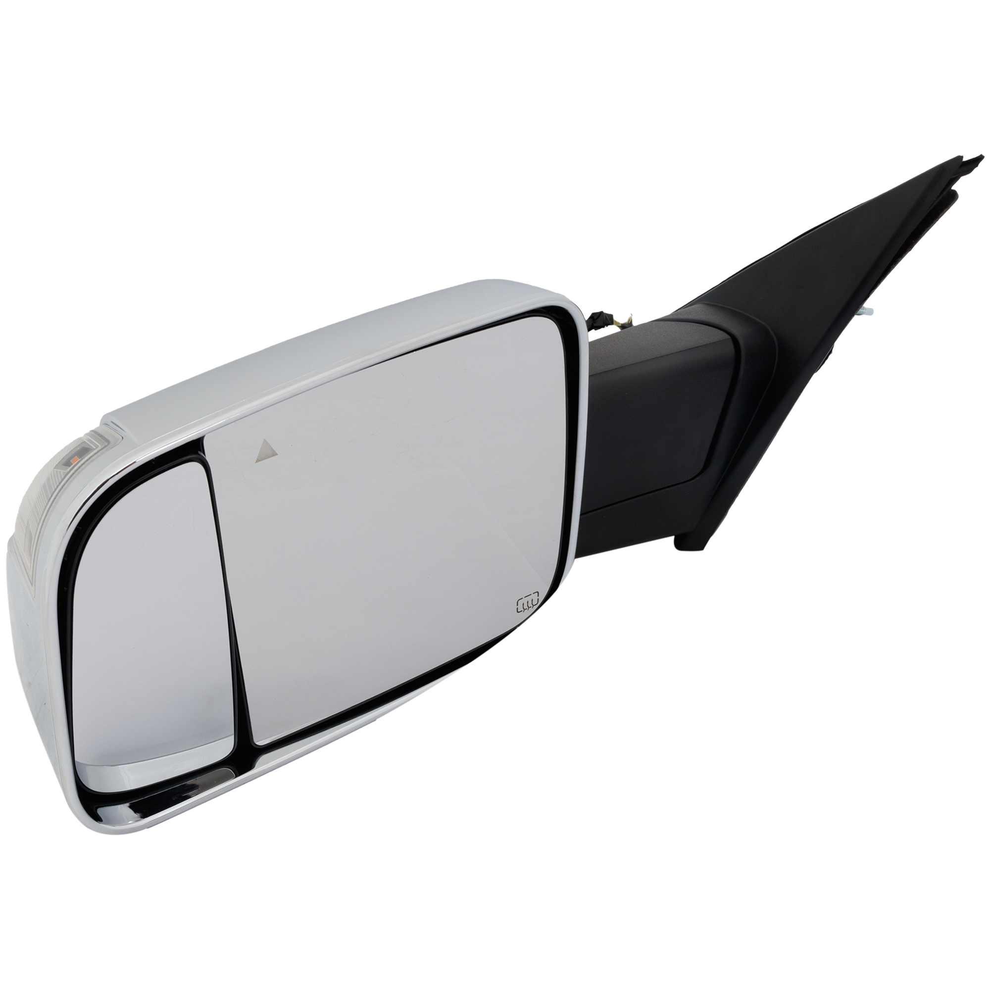 AM RAM 1500 P U 19-20 TOWING MIRROR LH Power Manual Folding Heated Chrome w BSD Memory Puddle Light and Signal Light w o Surround View Camera SKU DG1006EL S Partslink CH1320462 OEM 68276479AE PFM
