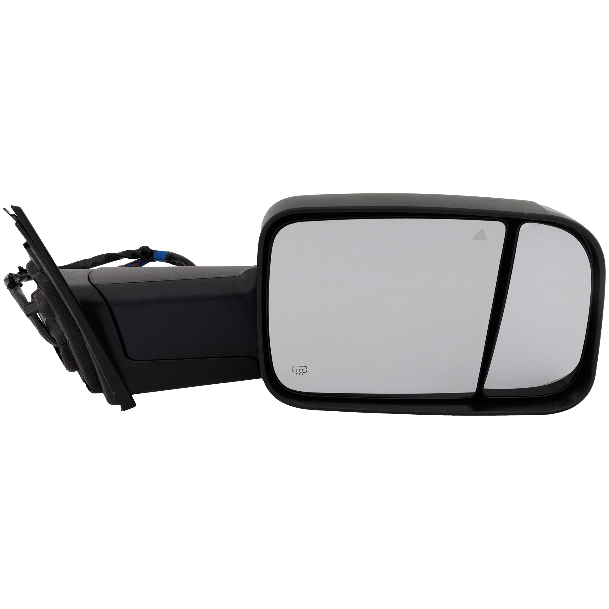 AM RAM 1500 P U 20-24 TOWING MIRROR RH Power Manual Folding Heated Textured w BSD Memory Puddle Light and Signal Light w o Surround View Camera SKU DG1008ER S Partslink CH1321529 OEM 68477574AA