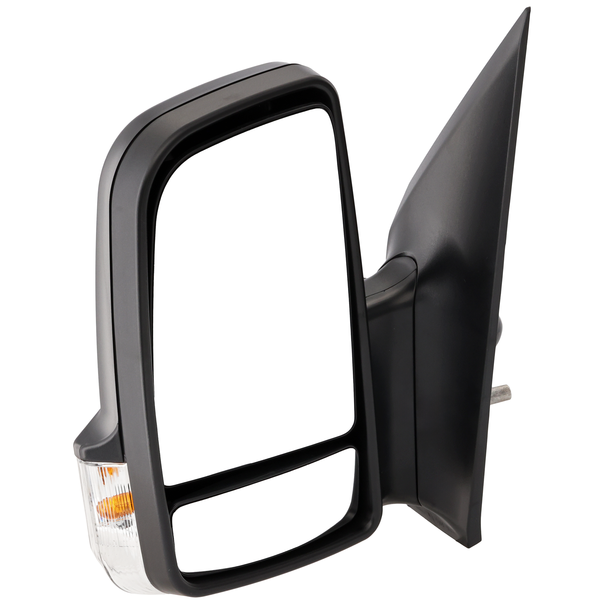 AM SPRINTER 07-17 MIRROR LH Non Towing Manual Adjust Manual Folding Non Heated Textured w Signal Light SKU DG113L S Partslink CH1320381 OEM 68009989AA