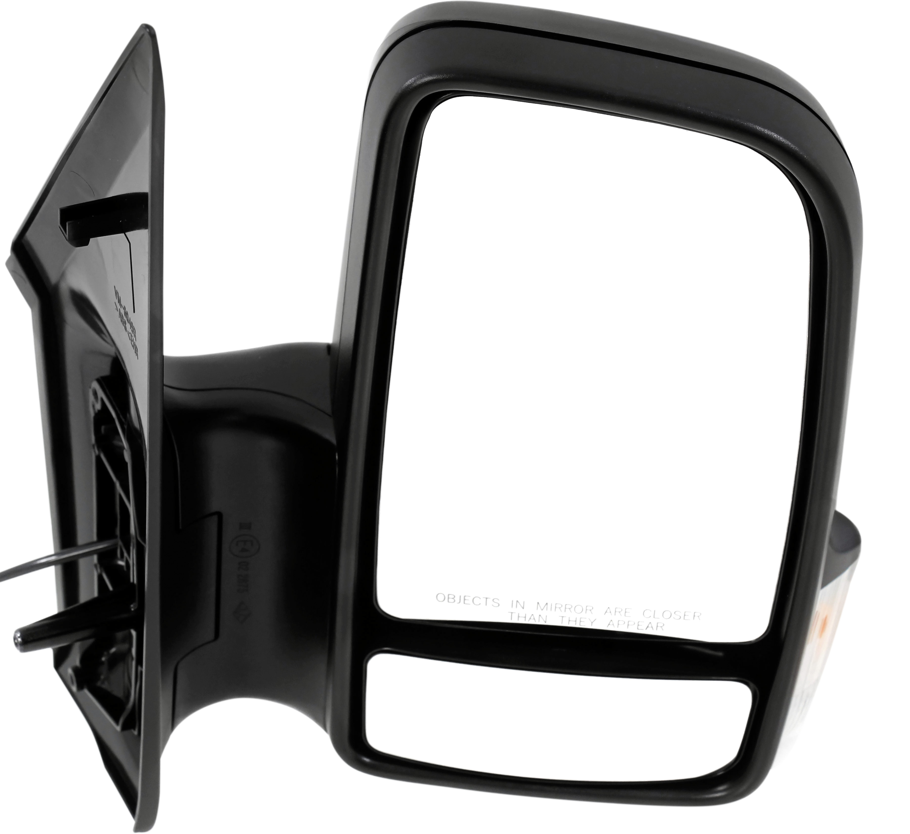 AM SPRINTER 07-17 MIRROR RH Non Towing Manual Adjust Manual Folding Non Heated Textured w Signal Light SKU DG113R S Partslink CH1321381 OEM 68009988AA