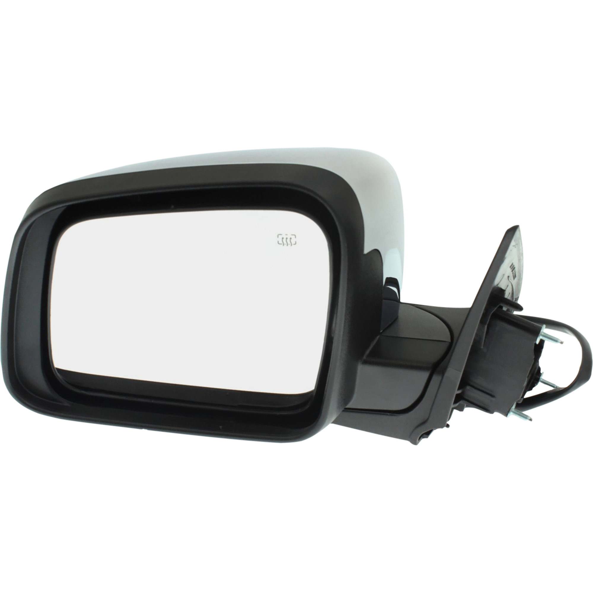 AM DURANGO 14-22 MIRROR LH Power Manual Folding Heated Chrome No BSD Memory and Signal Light SKU DG116CL Partslink CH1320388 OEM 68249321AF