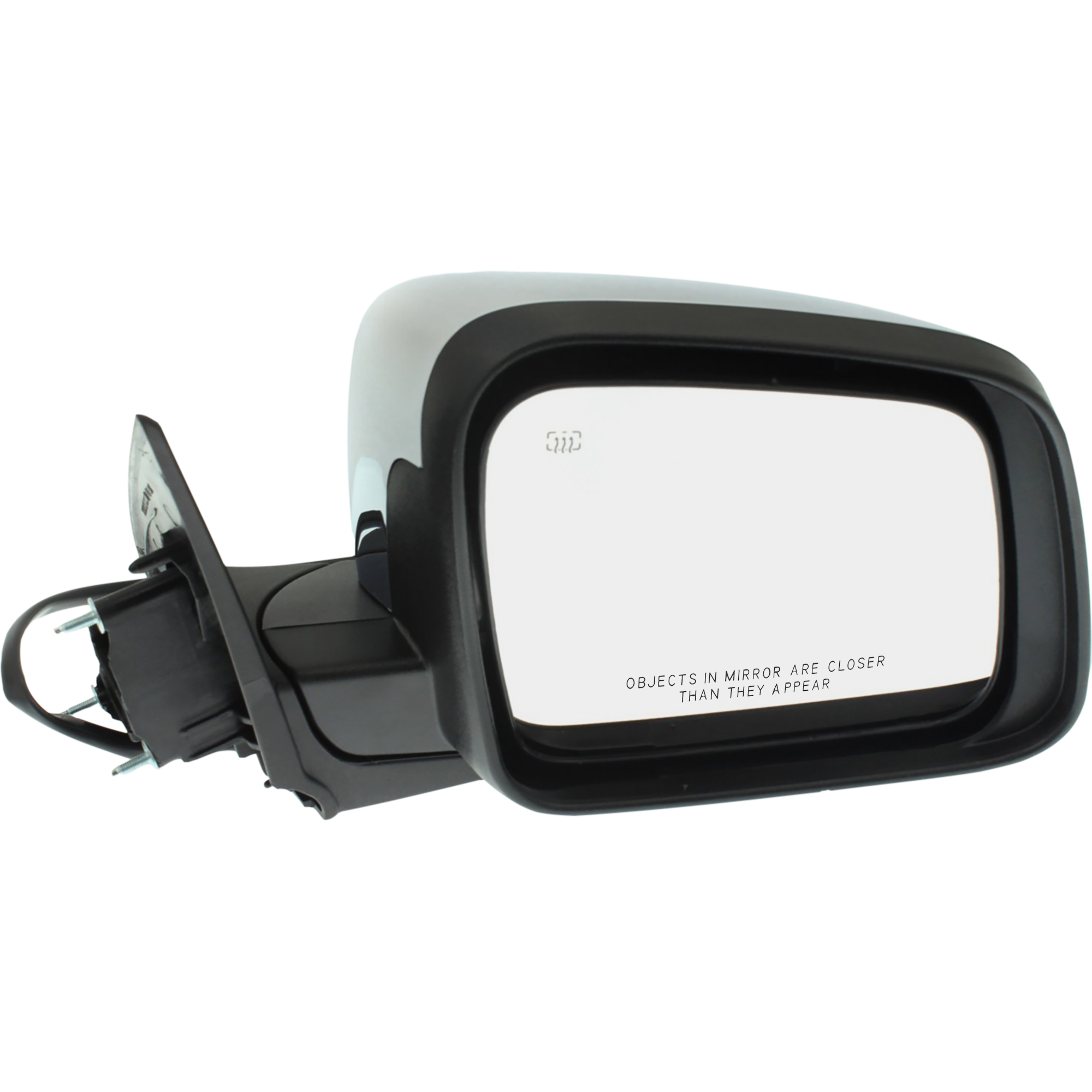 AM DURANGO 14-22 MIRROR RH Power Manual Folding Heated Chrome No BSD Memory and Signal Light SKU DG116CR Partslink CH1321388 OEM 68249320AF
