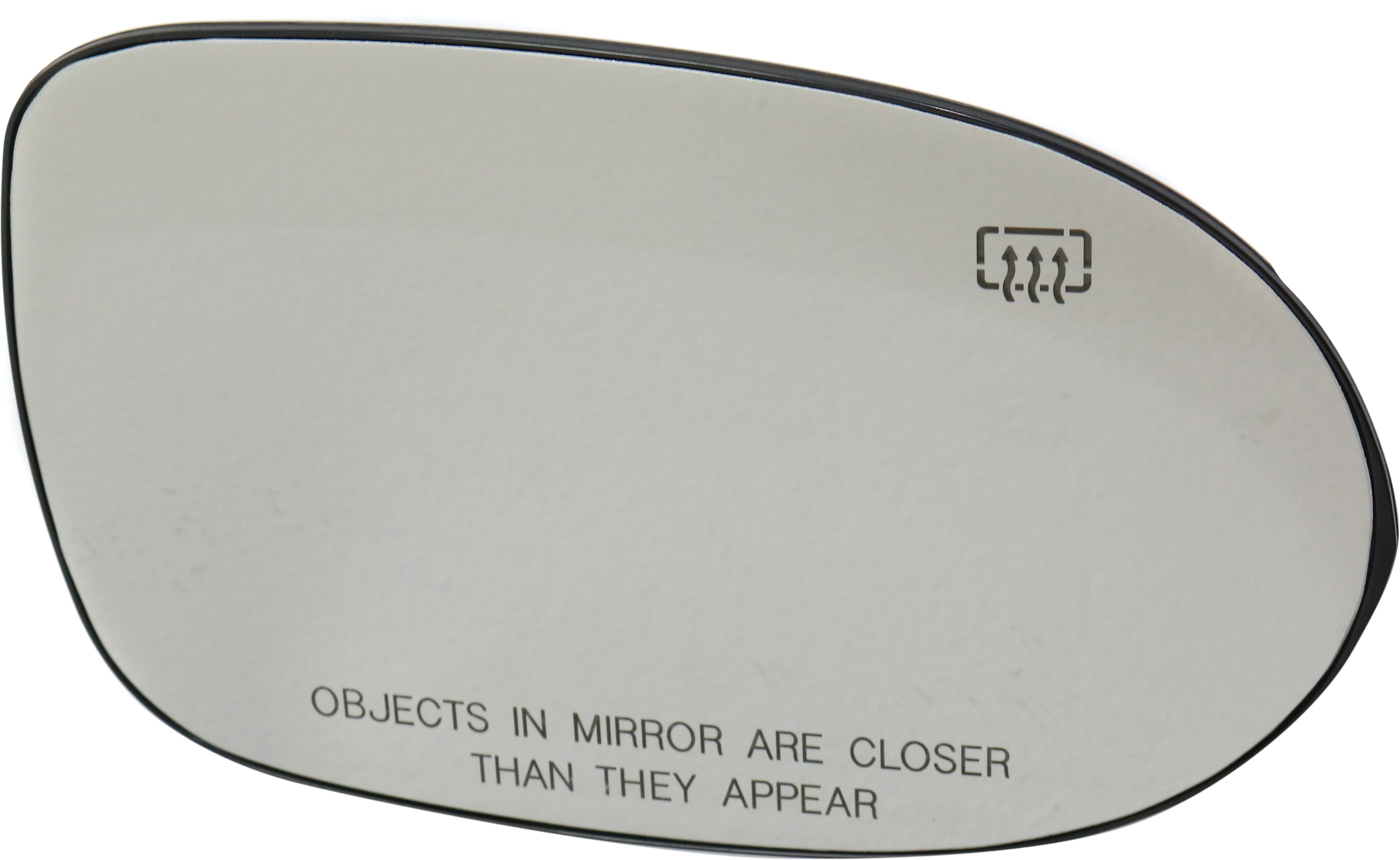 AM CALIBER 07-12 COMPASS MK 07-17 MIRROR GLASS RH Heated w Backing Plate SKU DG117GR OEM 68000024AA 68058155AA