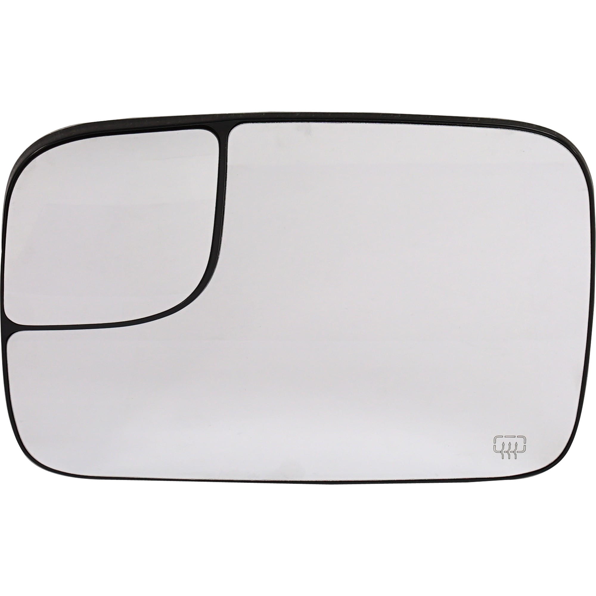 AM DODGE FULL SIZE P U 05-08 MIRROR GLASS LH Heated Towing All Cab Types w Towing Pkg w Backing Plate SKU DG130GL Partslink CH1324121 OEM 5161011AA 5191035AA