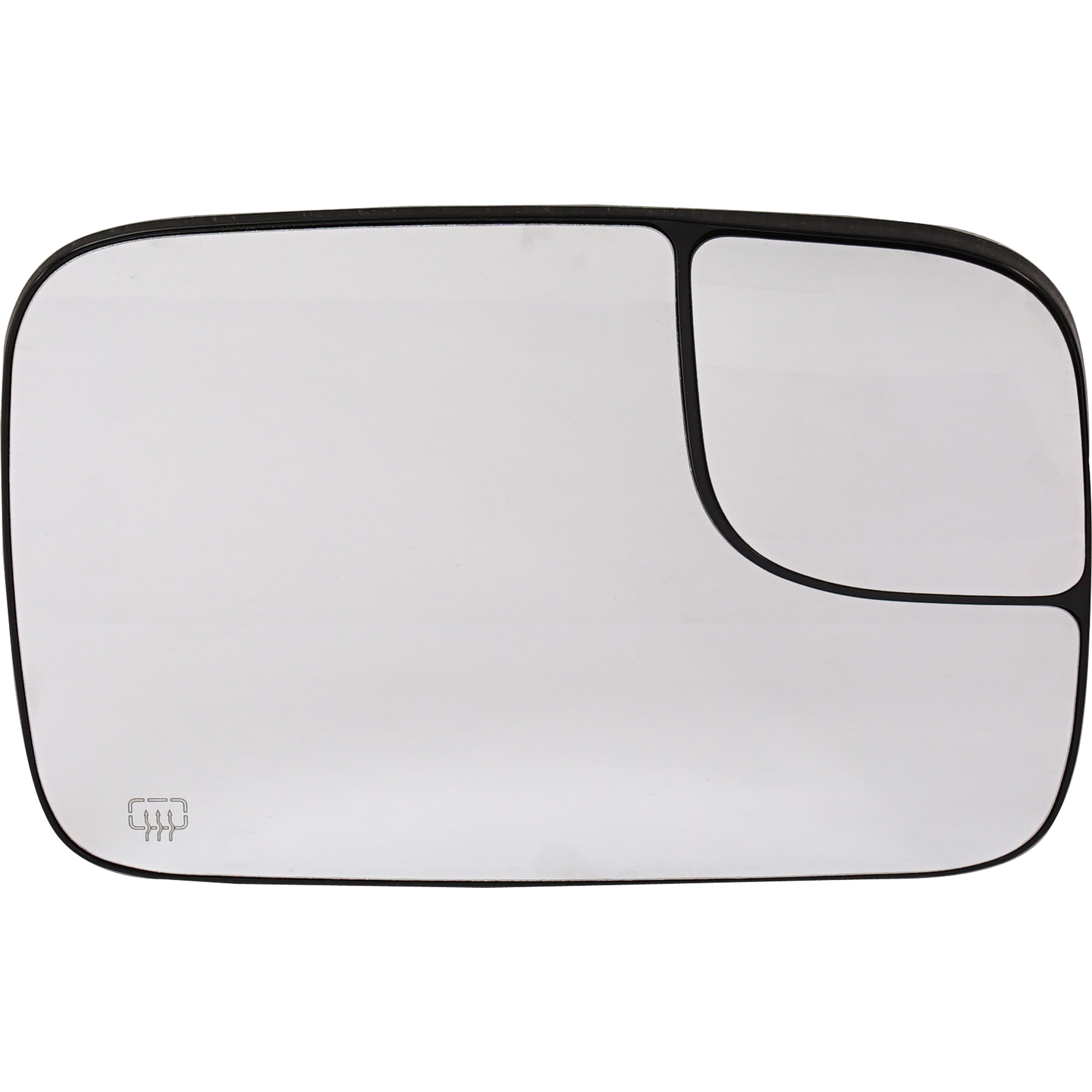 AM DODGE FULL SIZE P U 05-08 MIRROR GLASS RH Heated Towing All Cab Types w Towing Pkg w Backing Plate SKU DG130GR Partslink CH1325121 OEM 5161010AA 5191036AA