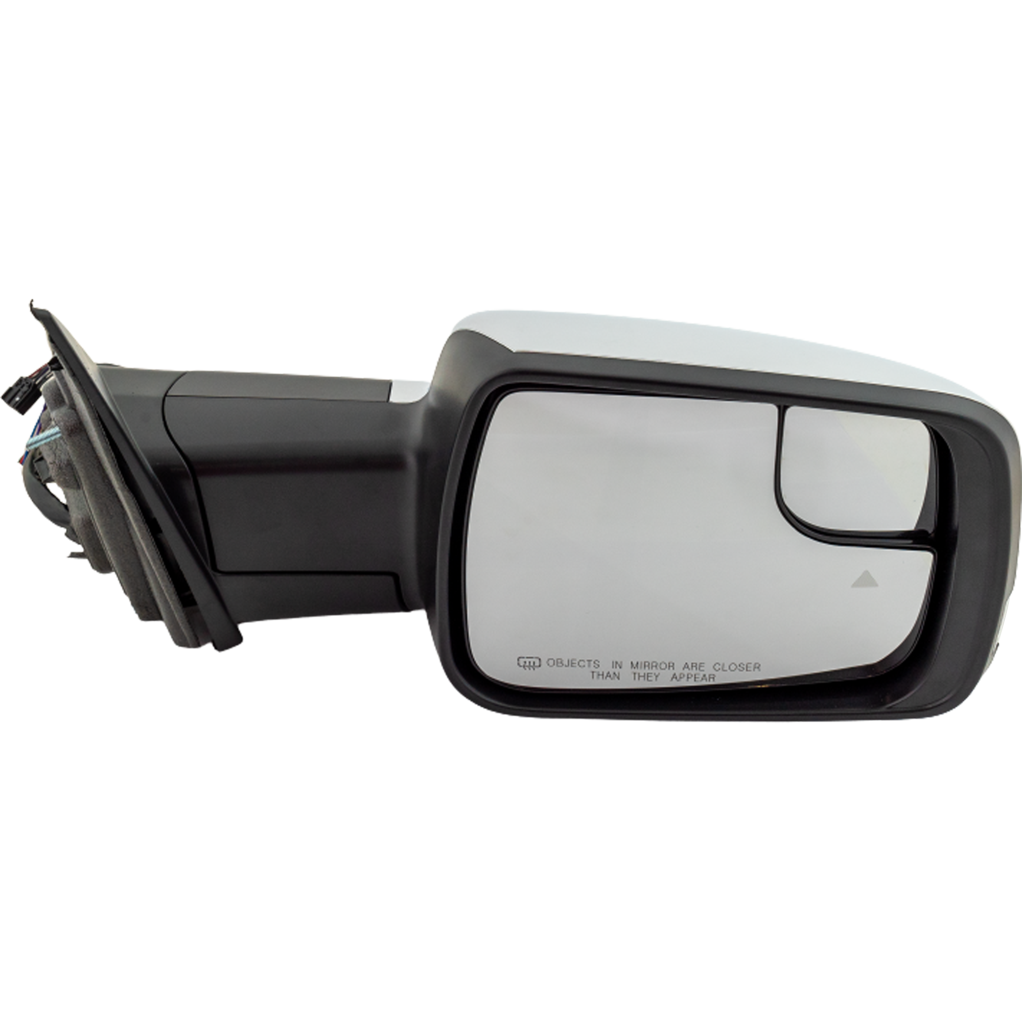 AM RAM 1500 P U 19-22 MIRROR RH Power Power Folding Heated Chrome w BSD Memory Puddle Light and Signal Light w o Surround View Camera Non Towing SKU DG165CR S Partslink CH1321475 OEM 68276506AH PFM