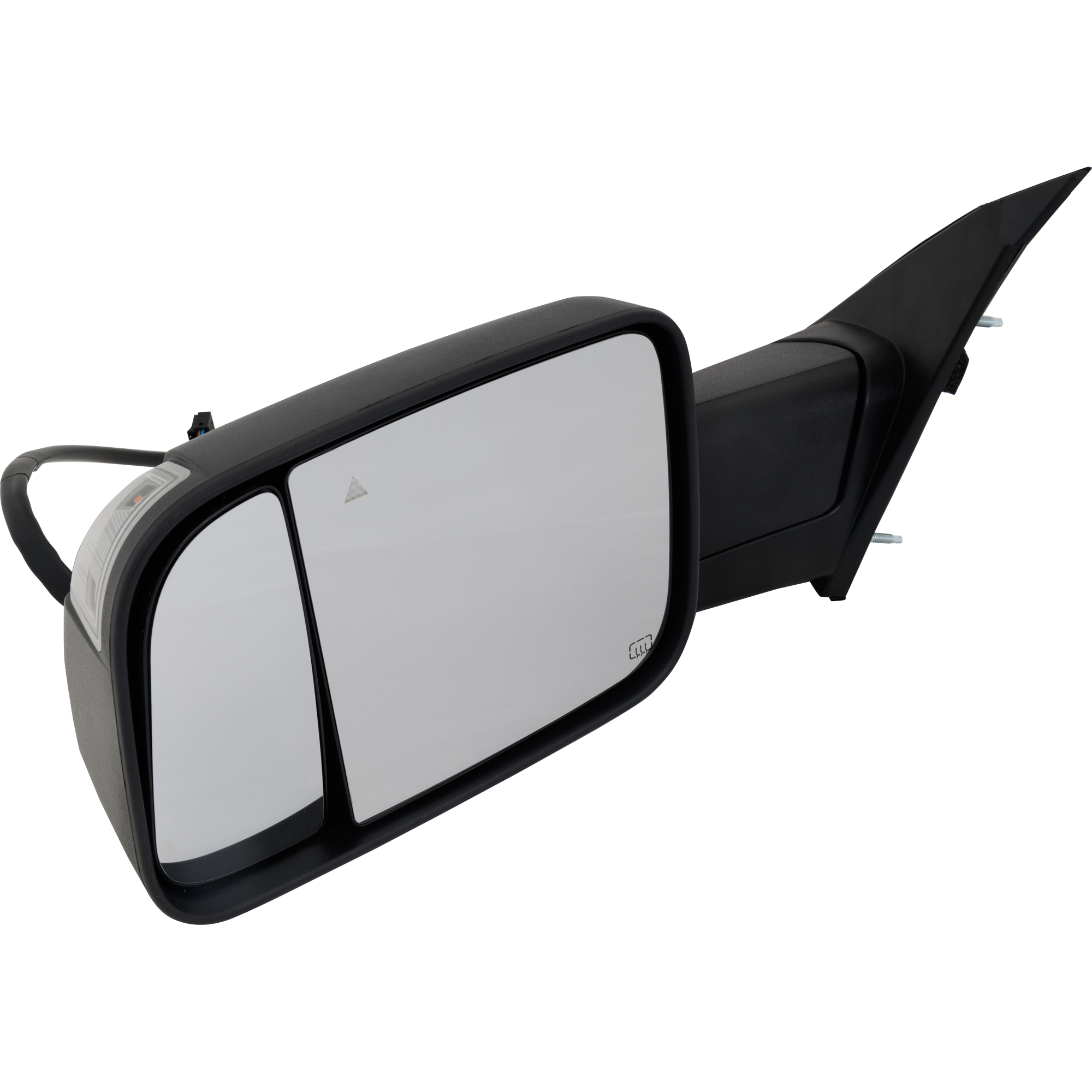 AM RAM 1500 P U 19-21 TOWING MIRROR LH Power Manual Folding Heated Textured w BSD Puddle Light Signal Light and Temp Sensor No Auto dimming Camera Hole and Memory SKU DG187EL S Partslink CH1320461 OEM 68493431AA PFM