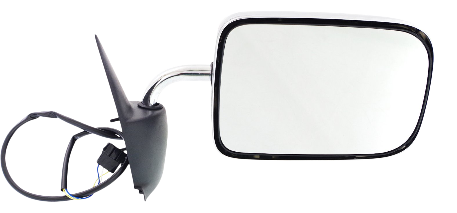AM RAM FULL SIZE P U 94-97 MIRROR RH Power Manual Folding Non Heated Chrome w Flat Glass SKU DG32ER Partslink CH1321178 OEM 55076519