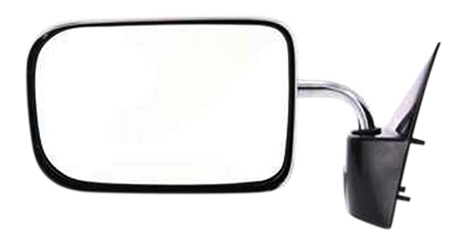 AM DAKOTA 87-96 MIRROR LH Manual Adjust Manual Folding Non Heated Chrome 6 x 9 in. SKU DG32L Partslink CH1320166 CH1320165 OEM 55074997-82400849
