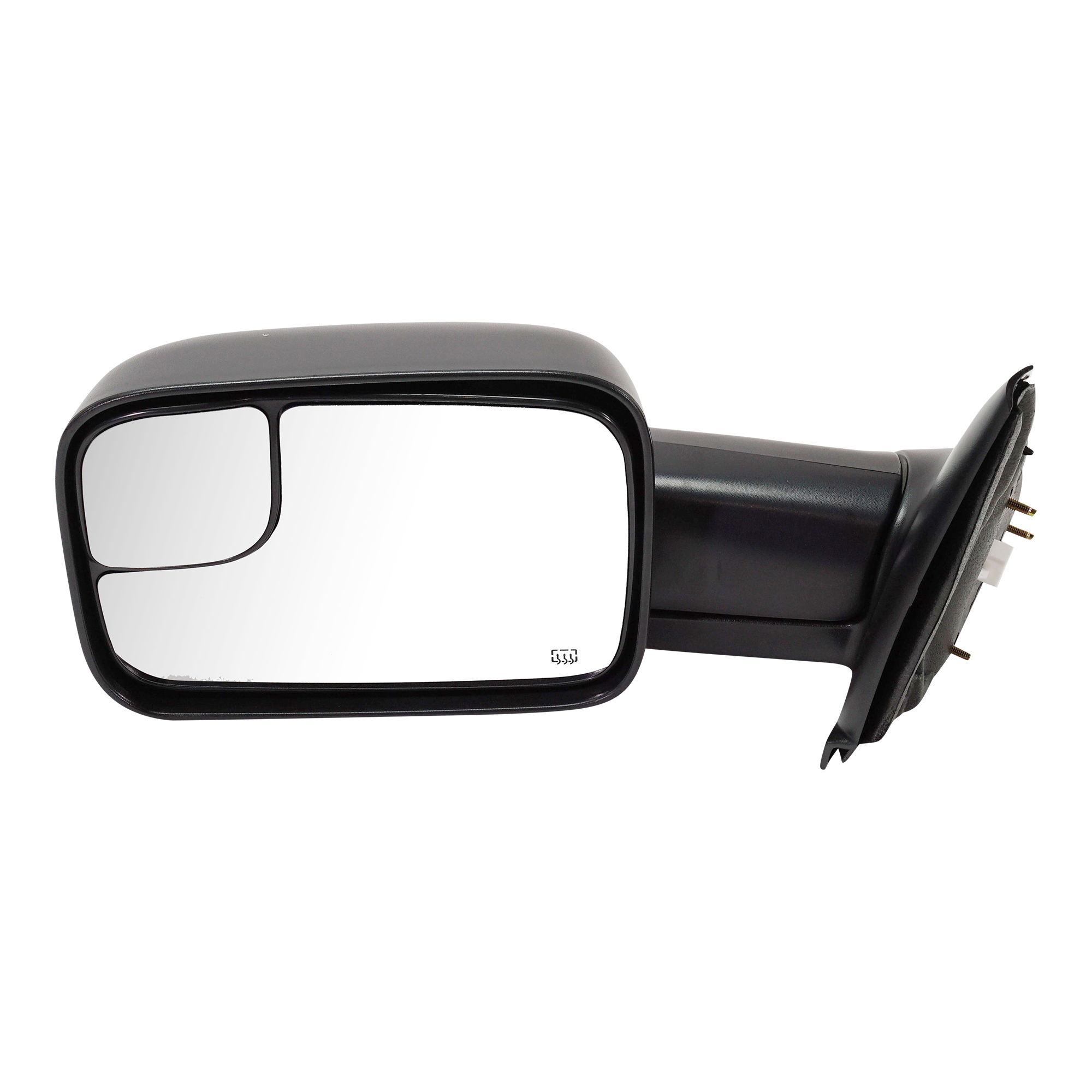 AM RAM 1500 P U 1500-02-09 RAM 2500-3500 P U 03-09 TOWING MIRROR LH Power Manual Folding Heated Textured SKU DG44EL Partslink CH1320228 OEM 55077445AO