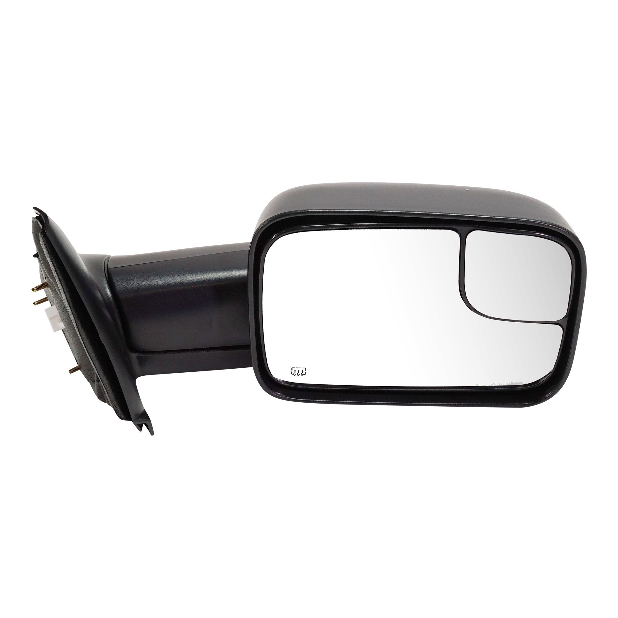 AM RAM 1500 P U 1500-02-09 RAM 2500-3500 P U 03-09 TOWING MIRROR RH Power Manual Folding Heated Textured SKU DG44ER Partslink CH1321228 OEM 55077444AO