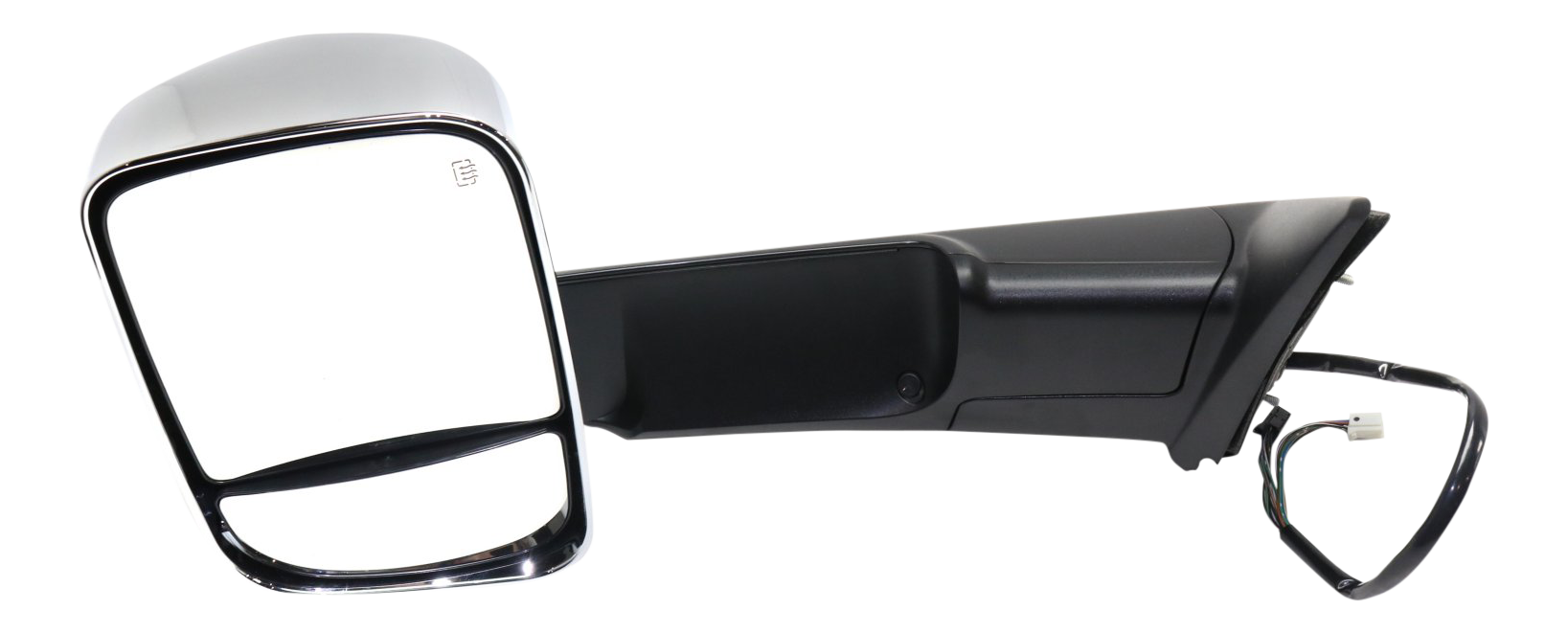 AM RAM 1500 P U 12-13 TOWING MIRROR LH Power Manual Folding Heated Chrome w Memory Puddle Light and Signal Light SKU DG85CL S Partslink CH1320334 OEM 68143807AB