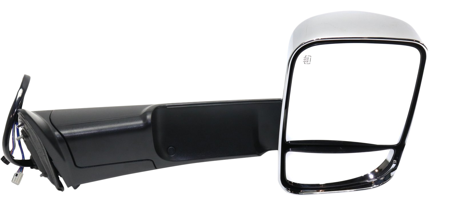 AM RAM 1500 P U 12-13 TOWING MIRROR RH Power Manual Folding Heated Chrome w Memory Puddle Light and Signal Light SKU DG85CR S Partslink CH1321334 OEM 68143806AB