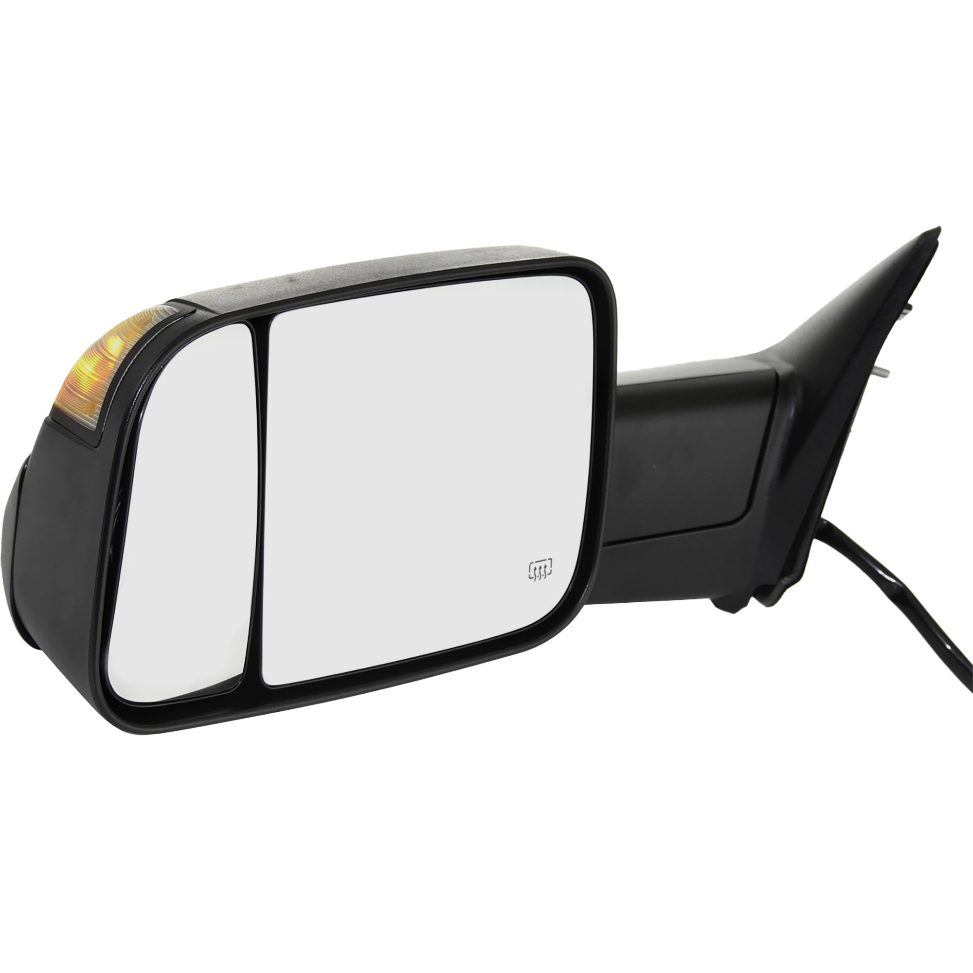 AM RAM FULL SIZE P U 12-18 MIRROR LH Towing Power Manual Folding Heated Textured w Puddle and Signal Lights No Memory Includes 19-22-1500 Classic SKU DG96EL S Partslink CH1320350 OEM 68412787AC 68285865AD