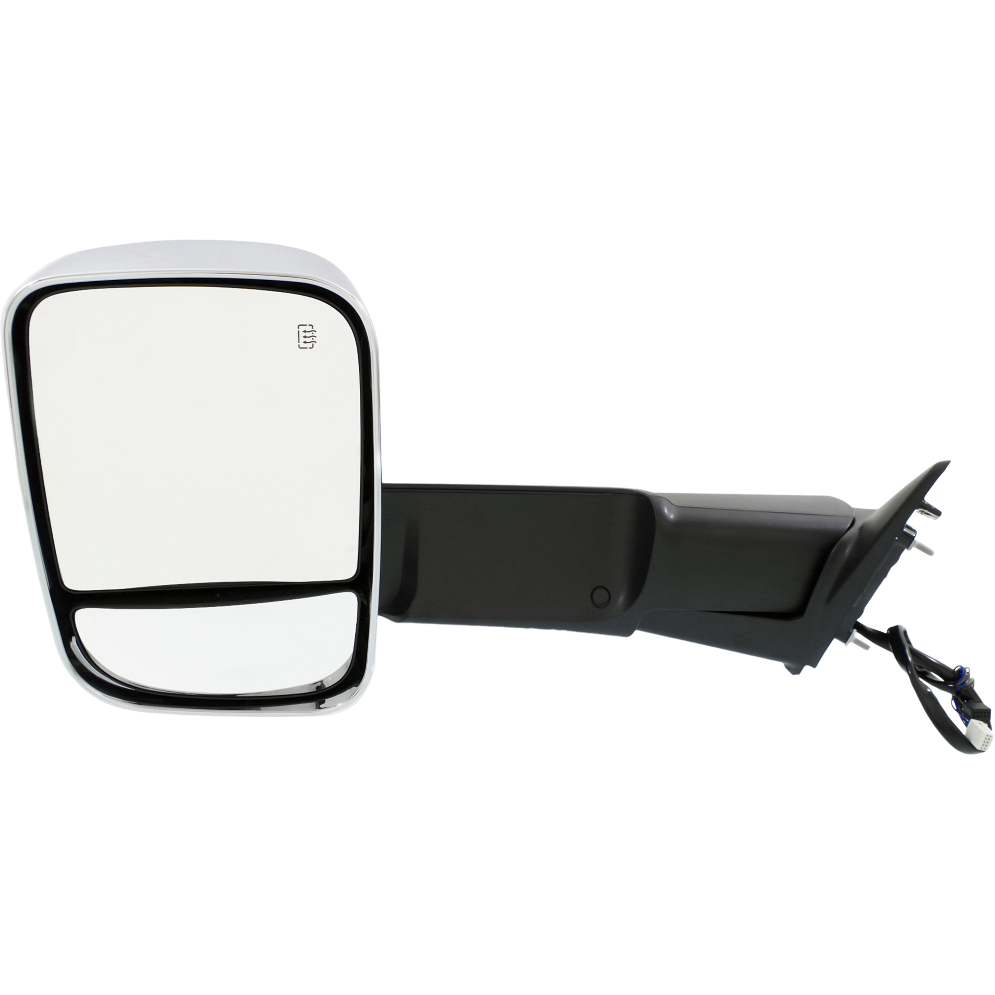 AM RAM 1500-2500 P U 13-18 RAM 3500-12-18 MIRROR LH Towing Power Manual Folding Heated Chrome w Memory Puddle Light and Signal Light Includes 19-21-1500 Classic SKU DG98CL S Partslink CH1320351 OEM 68412813AB 68285867AD