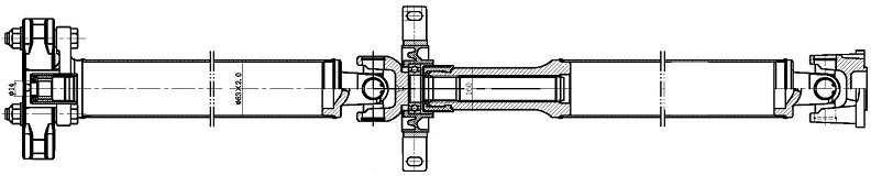 AM Driveshaft SKU DSSBM419 OEM 26111229565