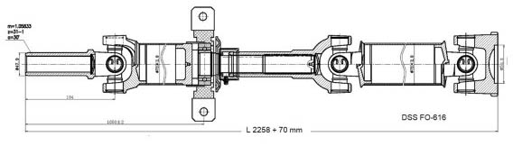 AM Driveshaft SKU DSSFO616 OEM 7L3Z4R602