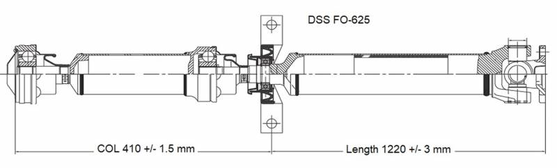 AM Driveshaft SKU DSSFO625 OEM 7A2Z 4R602 D 7A2Z 4R602 G 7A2Z