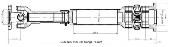 AM Driveshaft SKU DSSLR116 OEM TVB000100 TVB000110