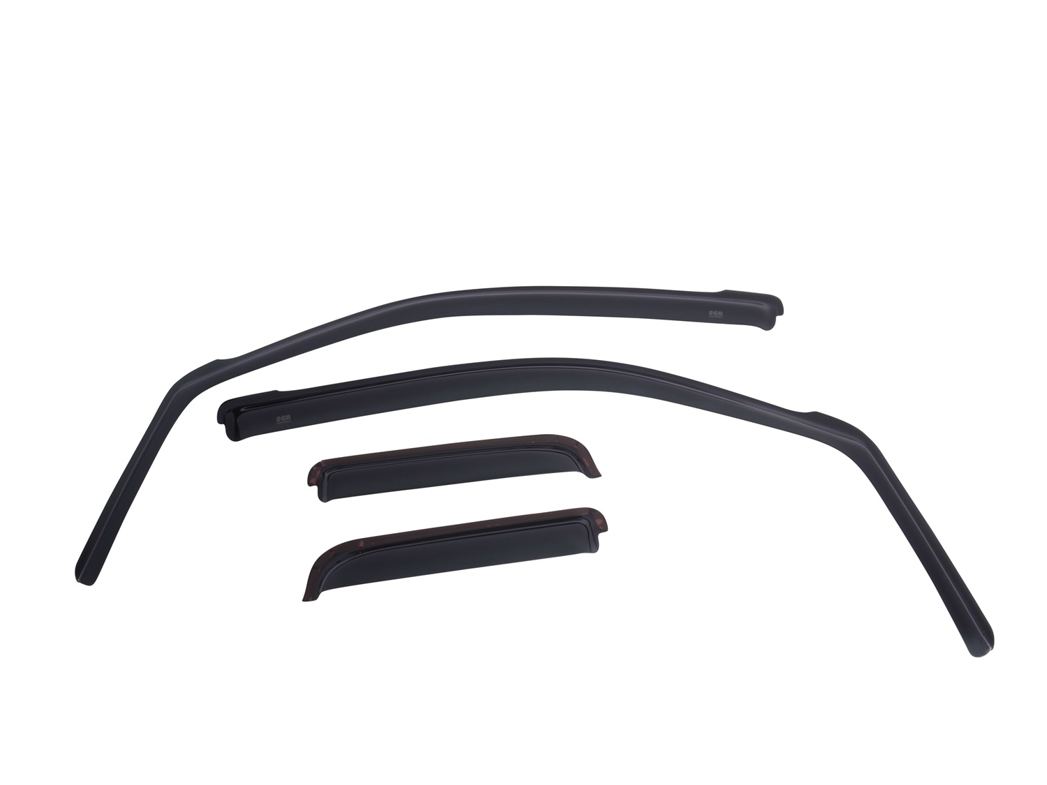 AM EGR in channel window visors front rear set dark smoke finish SKU E17571761