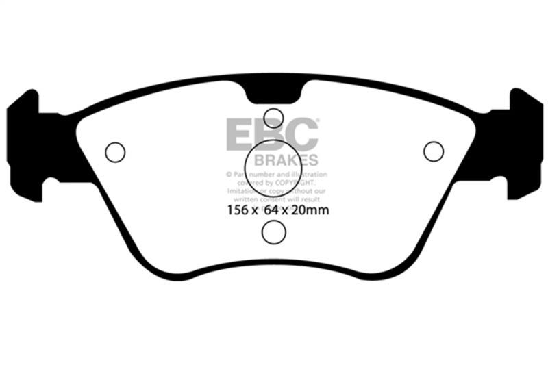 AM EBC GREENSTUFF PADS SKU E35DP21075 OEM 0024204520-0024205020