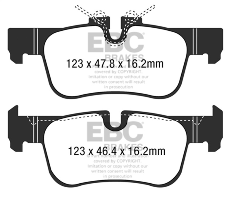 AM EBC Brakes Redstuff Ceramic Brake Pads SKU E35DP32235C