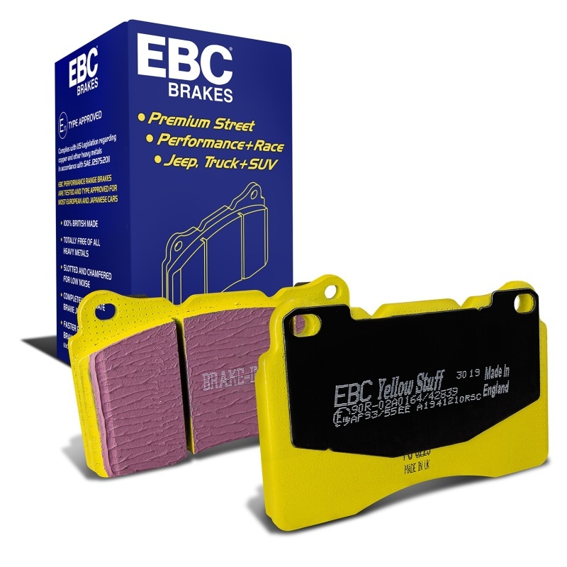AM Yellowstuff Street And Track Brake Pads High Friction Pad Better High Speed Stopping Zero Fade Race Developed Compound Brakes Effective Right From Cold Can Be Used On Street Race Track. SKU E35DP41210R OEM 4605A572 MR407376