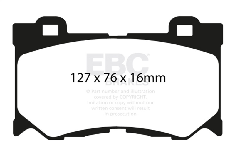 AM EBC YELLOWSTUFF PADS SKU E35DP41823R OEM D1060 JL00A D1060 JL00E