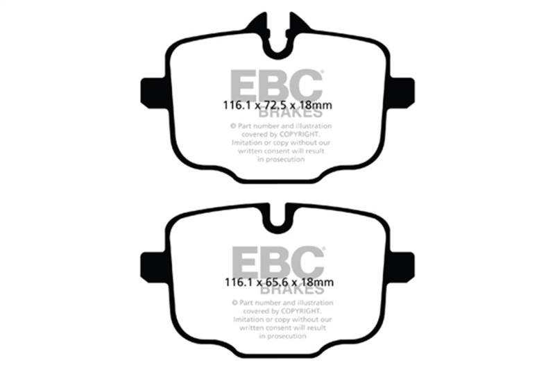 AM EBC YELLOWSTUFF PADS SKU E35DP42089R OEM 34216775346-34216798196-342168