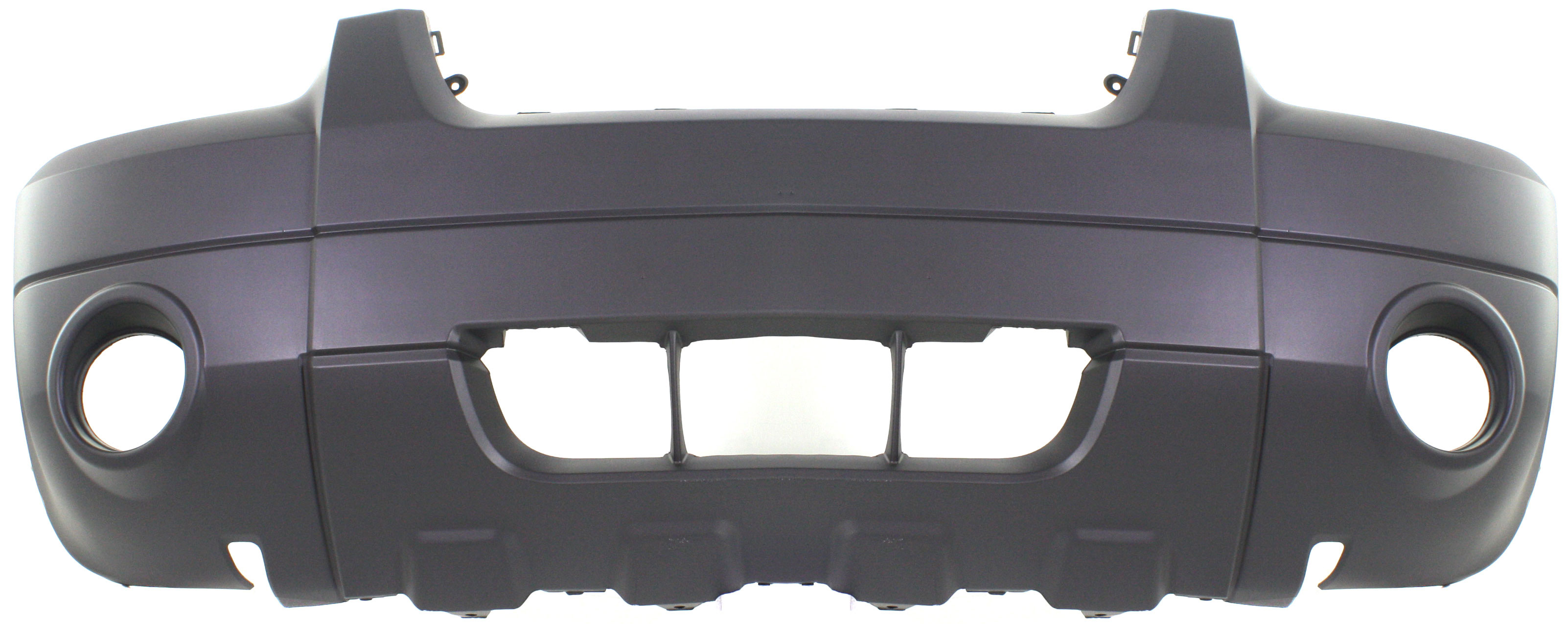 AM ESCAPE 05-07 FRONT BUMPER COVER Textured w Fog Light Holes XLT Hybrid w o fender flares CAPA SKU F010342Q Partslink FO1000571C OEM 5L8Z17D957BAA