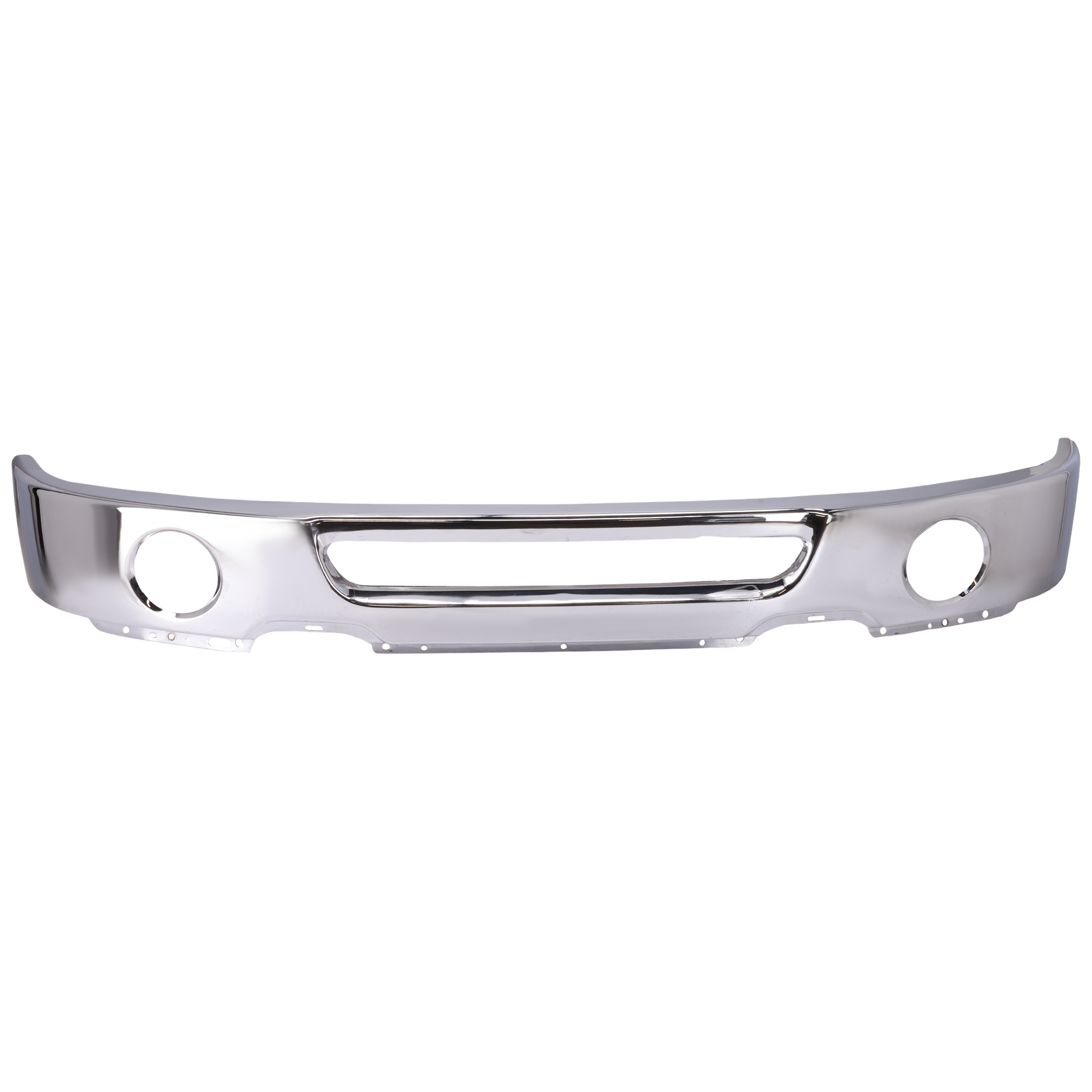 AM F 150-06-08 FRONT BUMPER Face Bar Chr w FL Holes From 8-9-05 SKU F010372 Partslink FO1002399 OEM 6L3Z17757BA