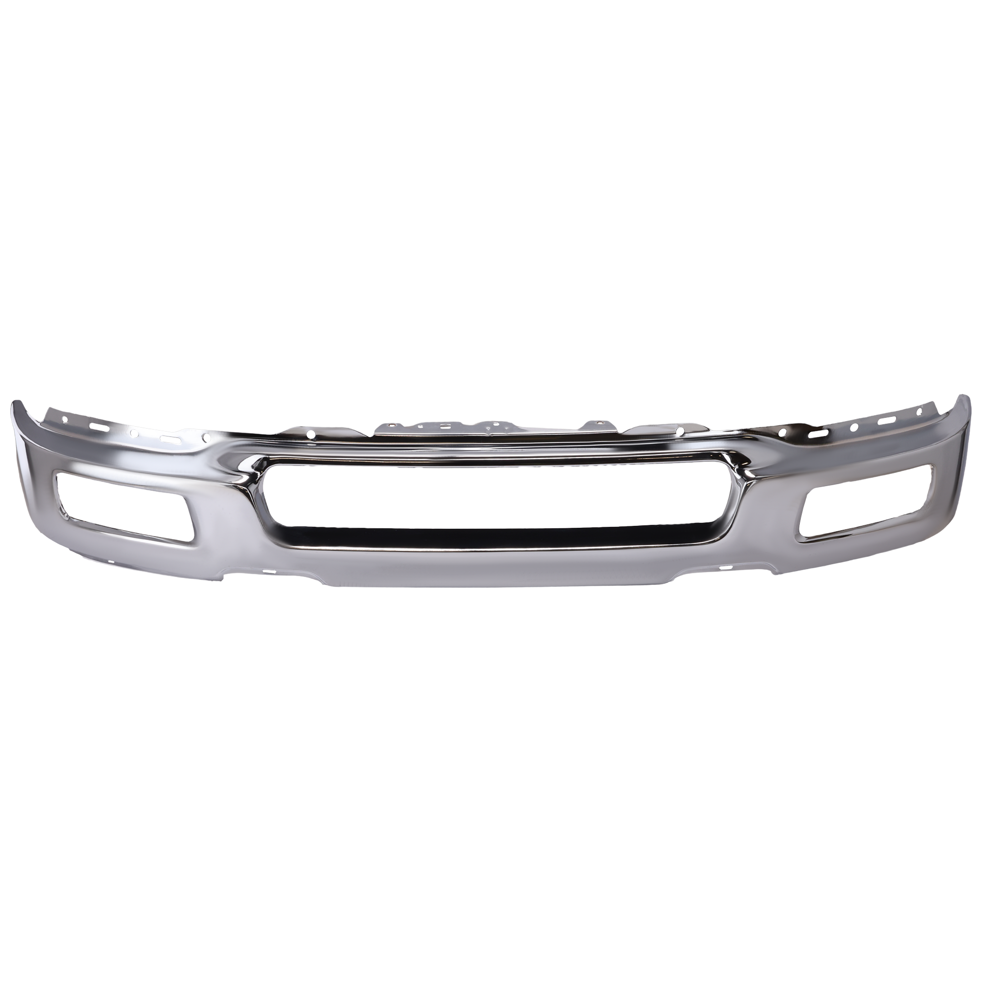 AM F 150-04-06 FRONT BUMPER Face Bar Chrome w Fog Light Holes New Body Style To 8-8-05 SKU F010902 Partslink FO1002390 OEM 4L3Z17757BA