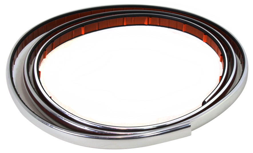 AM CROWN VICTORIA 98-99 FRONT BUMPER MOLDING Base LX Model Plastic Chrome SKU F015903 Partslink FO1057280 OEM F8AZ17C829AA