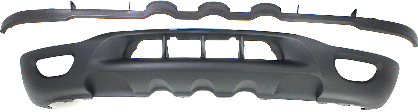 AM F 150-99-03 EXPEDITION 99-02 FRONT LOWER VALANCE Panel Textured w Fog Light Holes w o Tow Hook Holes SKU F017506 Partslink FO1095183 OEM XL3Z17626DA