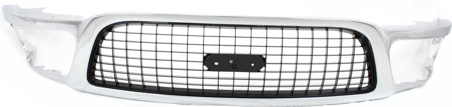 AM EXPEDITION 99-99 GRILLE ABS Plastic Chrome Shell Painted Gray Insert XLT Model SKU F070101 Partslink FO1200377 OEM XL1Z8200AAA