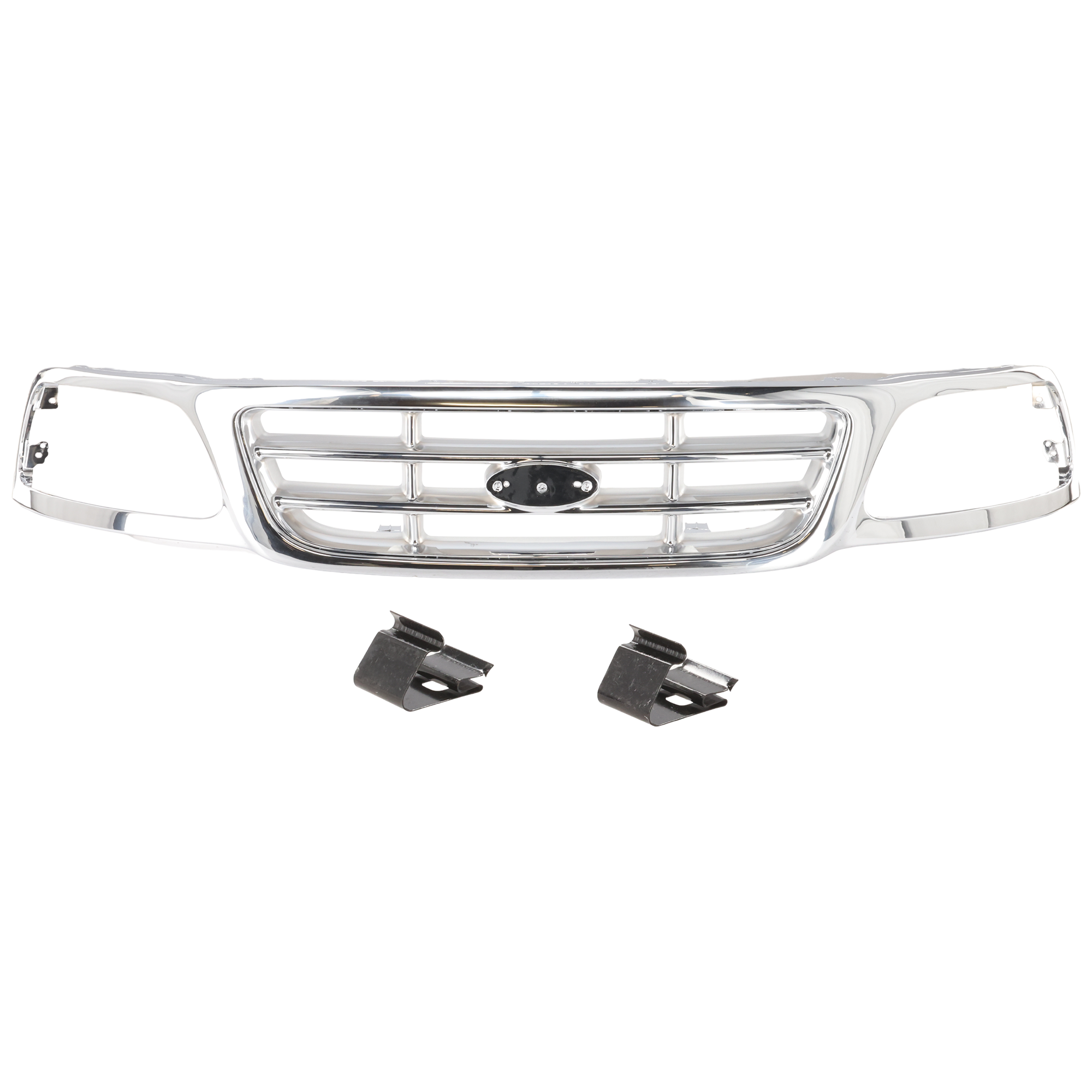 AM F 150-99-03 F 250-99-99 F 150 HERITAGE GRILLE Cross Bar Insert Chrome SKU F070104C Partslink FO1200537 OEM XL3Z8200
