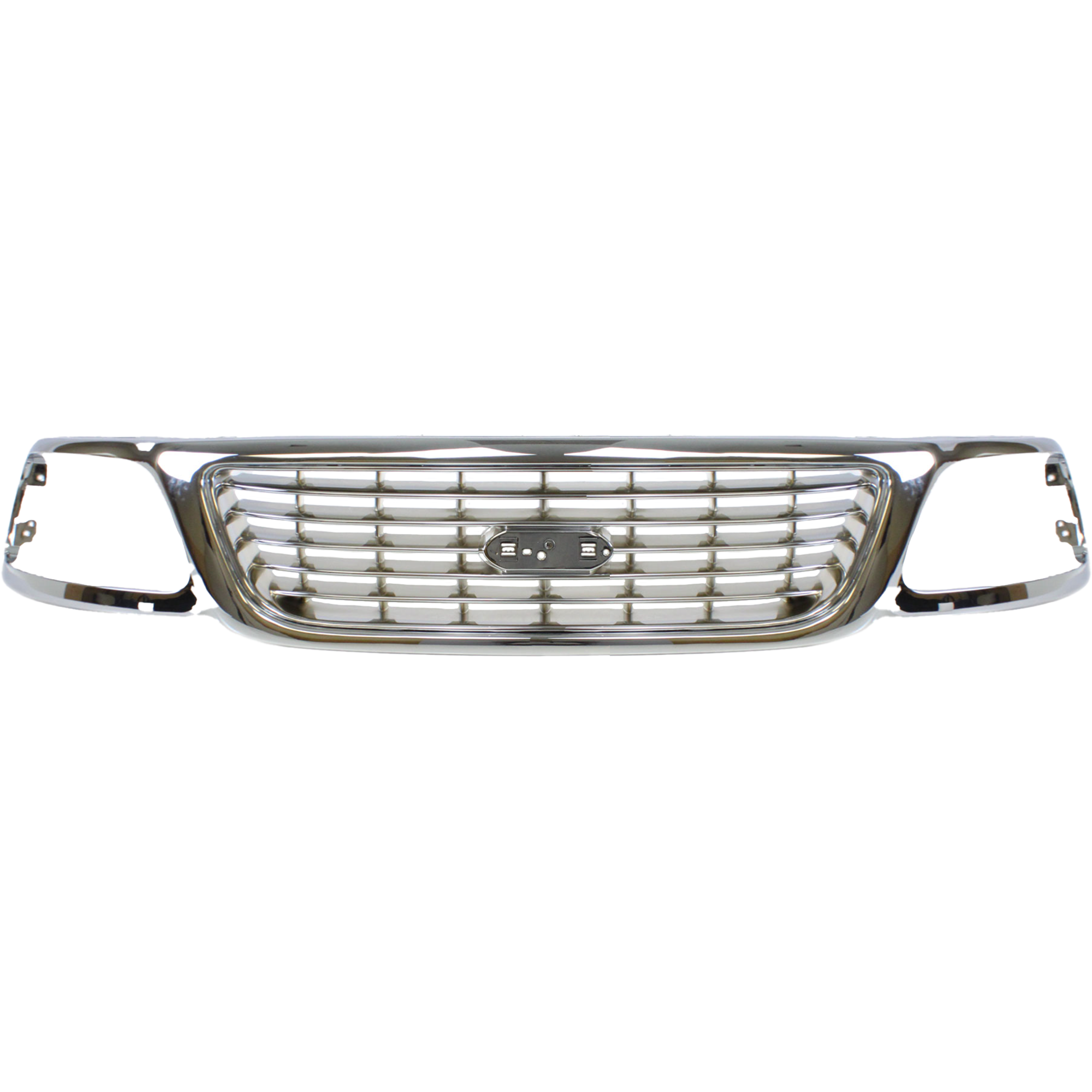 AM F 150-99-03 F 150 HERITAGE 04-04 GRILLE Horizontal Bar All Chrome Lightning Model style SKU F070134C Partslink FO1200420 OEM 1L3Z8200