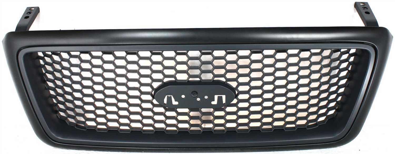 AM F 150-04-08 GRILLE XLT w o Chrome Pkg PTM Shell and Honeycomb Insert New Body Style SKU F070138 Partslink FO1200415 OEM 4L3Z8200CAPTM
