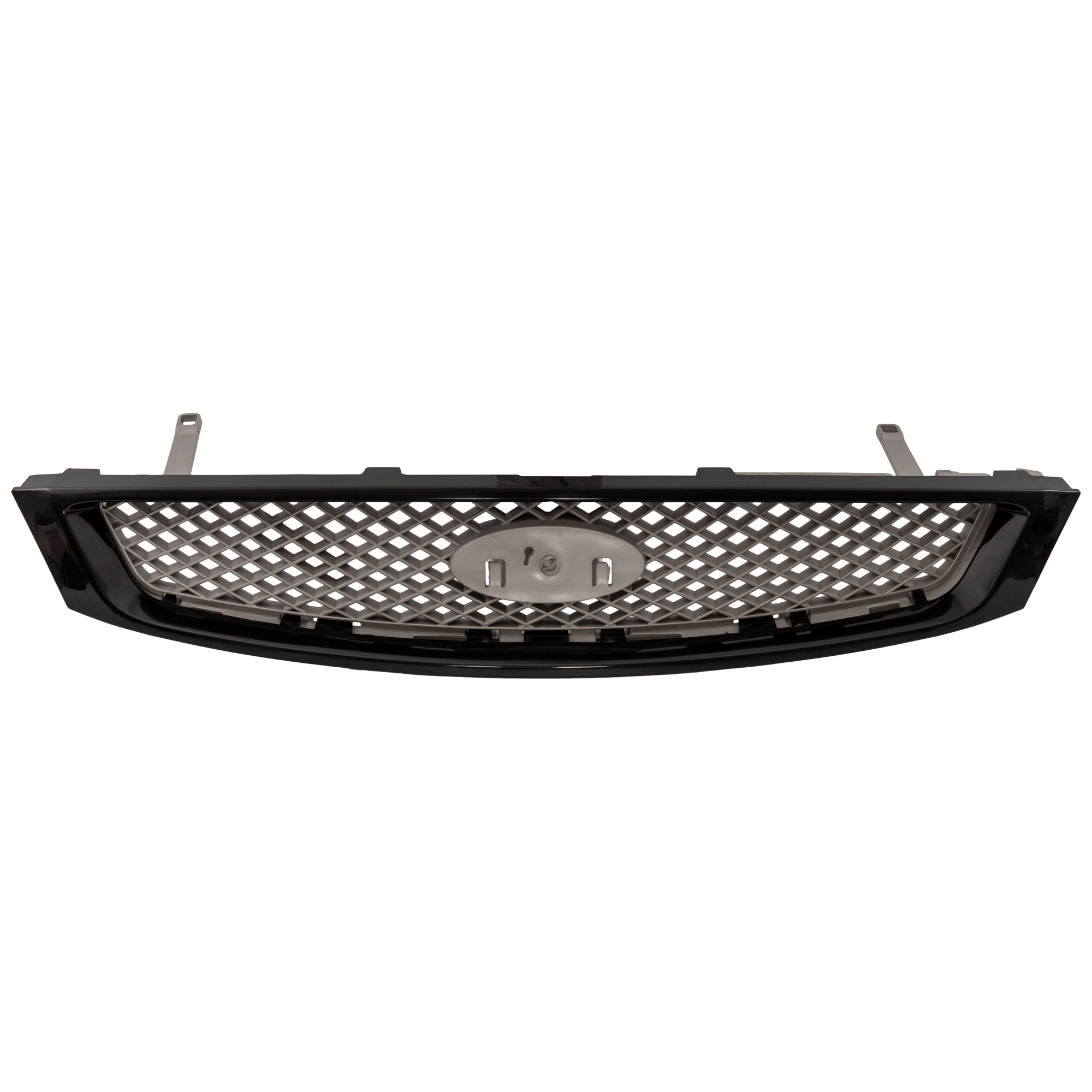 AM FOCUS 05-07 GRILLE Painted Black Shell Painted Silver Gray Insert w o Appearance Pkg SKU F070143 Partslink FO1200432 OEM 5S4Z8200BAC
