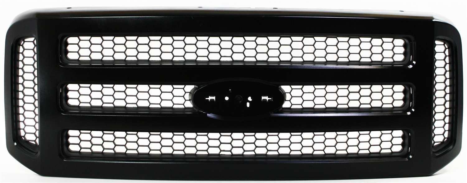 AM F 250 F 350 SUPER DUTY 05-07 GRILLE Honeycomb Insert Painted Black w o Chrome Pkg SKU F070159 Partslink FO1200457 OEM 5C3Z8200CAD 6C3Z8200CY 6C3Z820