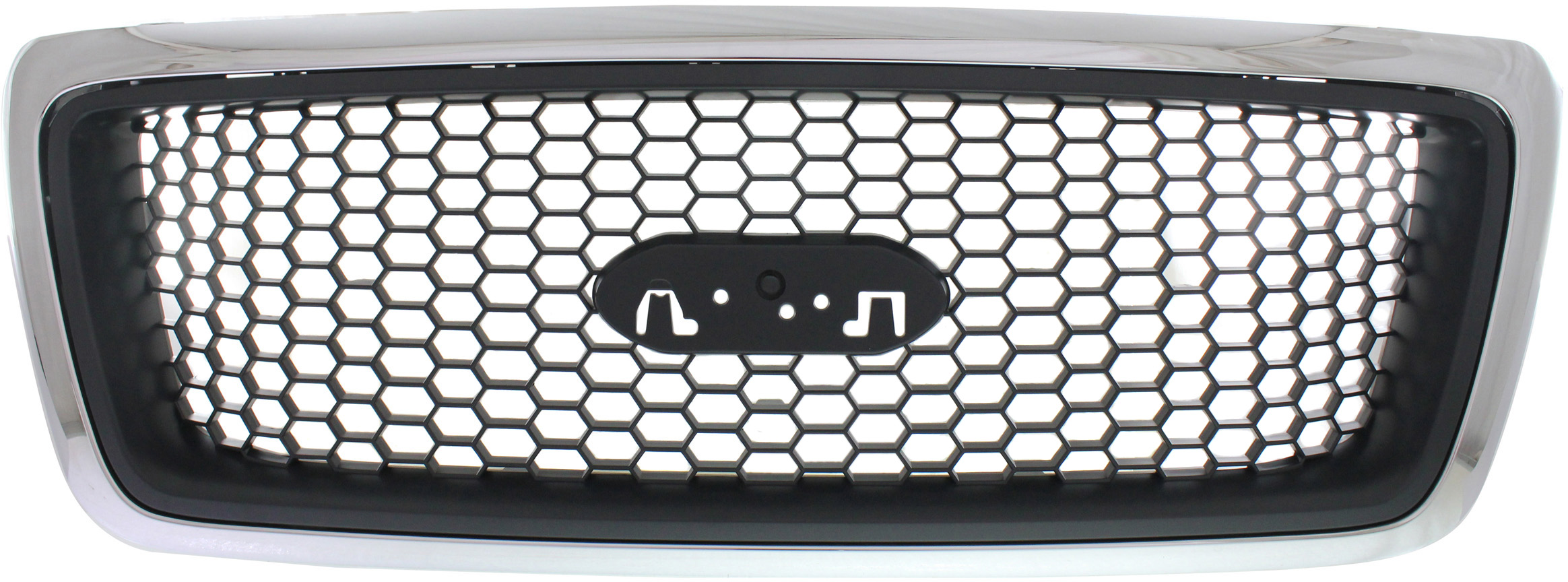 AM F 150-06-08 GRILLE XLT Model w o Chrome Pkg Chr Shell Blk Honeycomb Insert SKU F070186 Partslink FO1200469 OEM 7L3Z8200CA