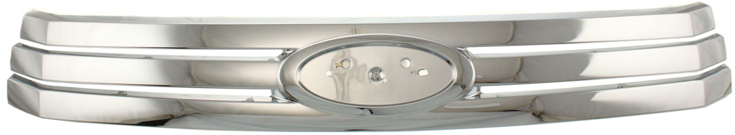 AM FUSION 06-09 GRILLE Bright Chrome Shell and Insert 1 Piece Type SKU F070190 Partslink FO1200467 OEM 6E5Z8200A