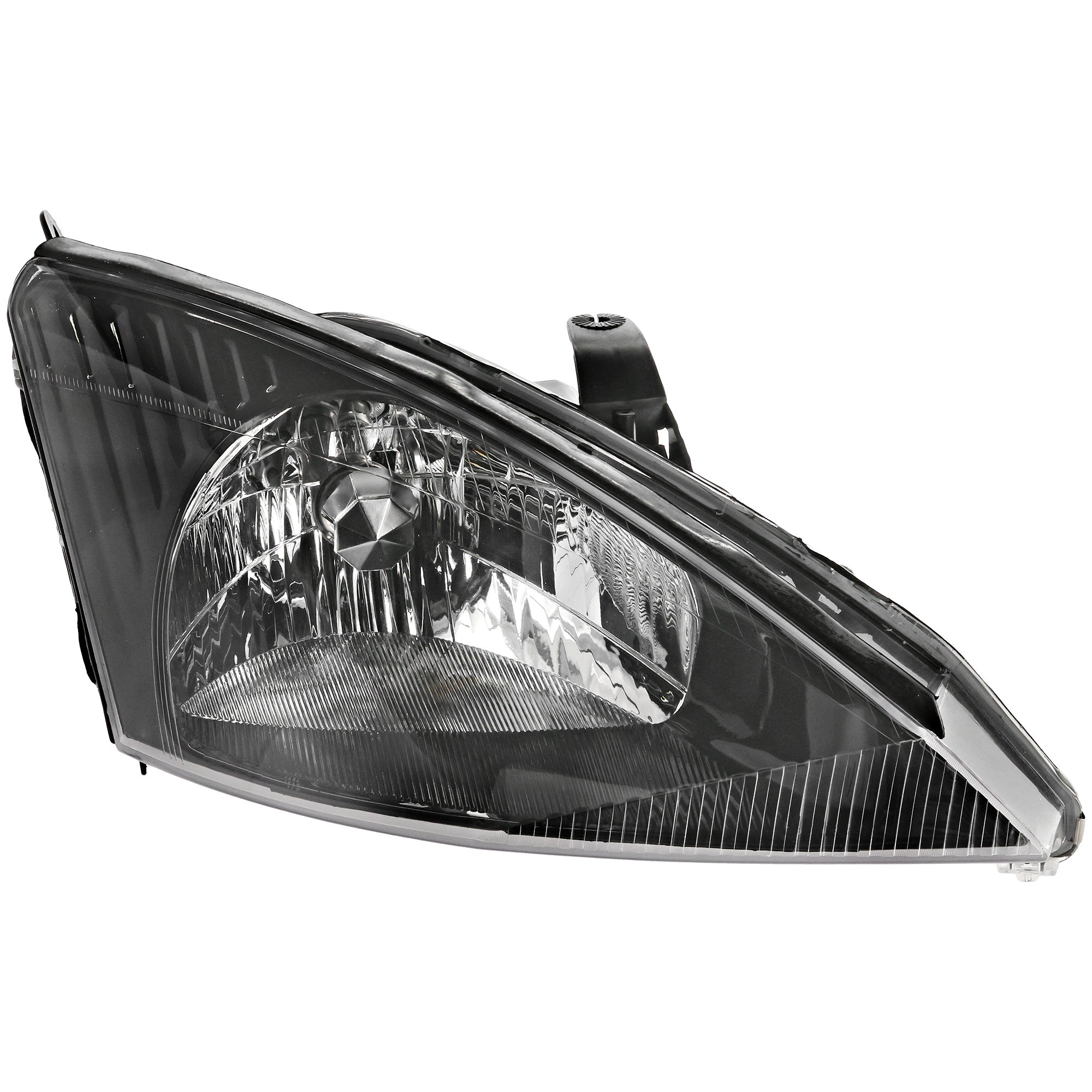 AM FOCUS 03-04 HEAD LAMP RH Assembly Halogen Gray Interior w o SVT Model CAPA SKU F100101Q Partslink FO2503199C OEM 3S4Z13008AC