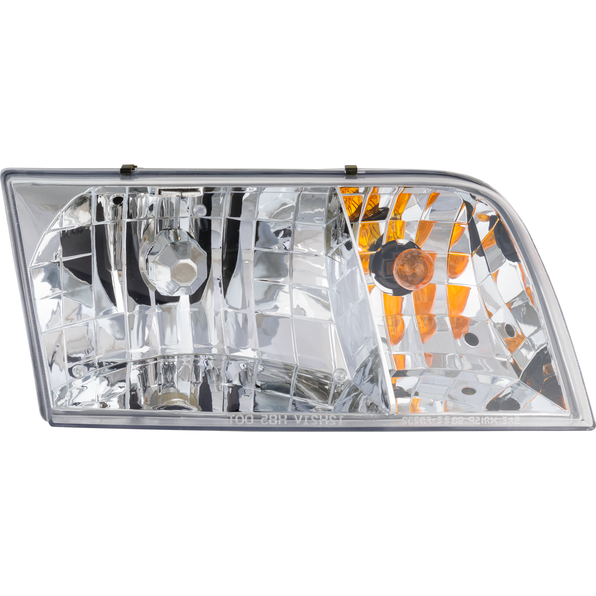 AM CROWN VICTORIA 98-11 HEAD LAMP RH Assembly Halogen w Headlight Bulb w o Park Light Bulb SKU F100107 OEM 4W7Z13008B PFM