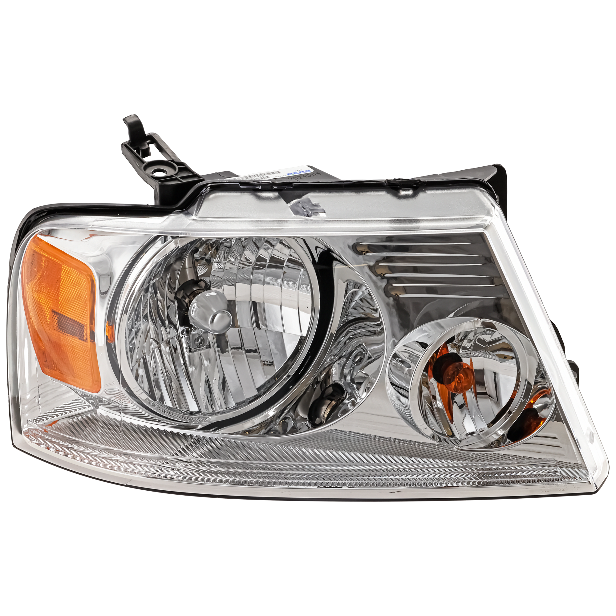 AM F 150-04-08 MARK LT 06-06 HEAD LAMP RH Assembly Halogen w Chrome Trim CAPA SKU F100111Q Partslink FO2503201C OEM 7L3Z13008FA