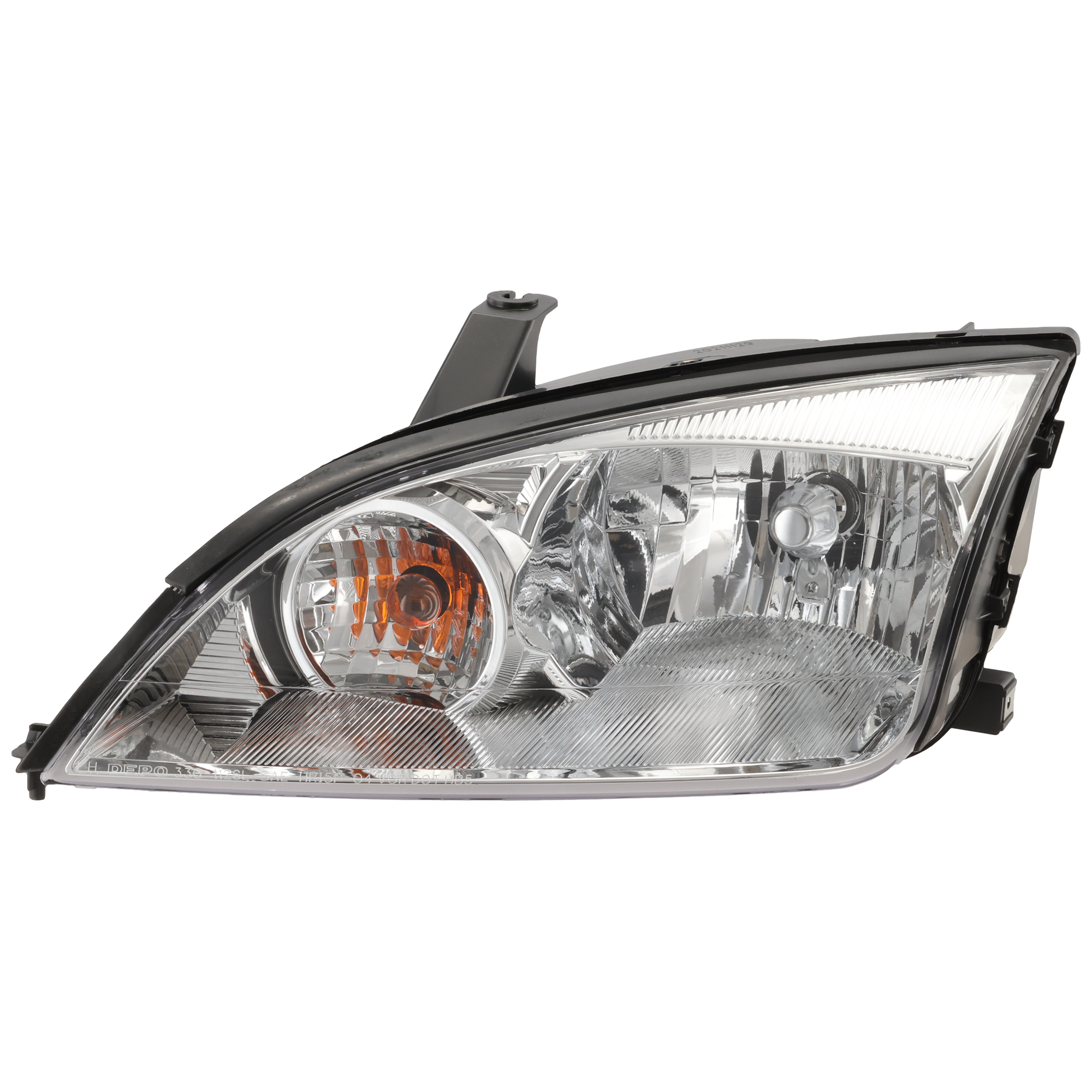 AM FOCUS 05-07 HEAD LAMP LH Assembly Halogen CAPA SKU F100128Q Partslink FO2502210C OEM 4F4Z13008AC