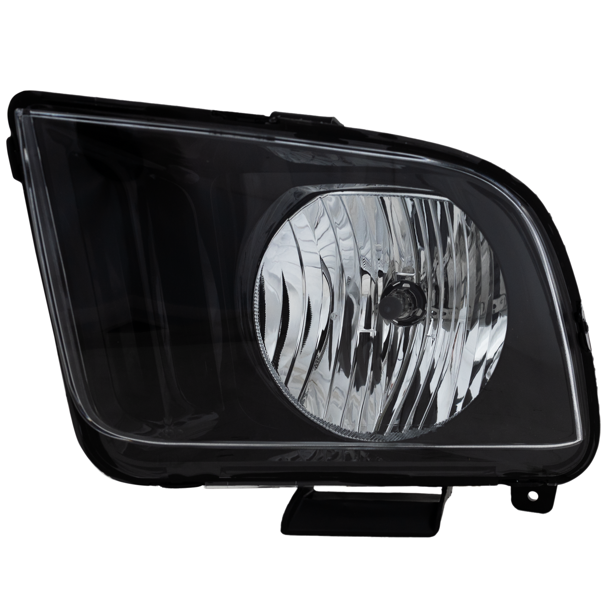 AM MUSTANG 07-09 HEAD LAMP LH Assembly Halogen CAPA SKU F100138Q Partslink FO2502231C OEM 7R3Z13008D